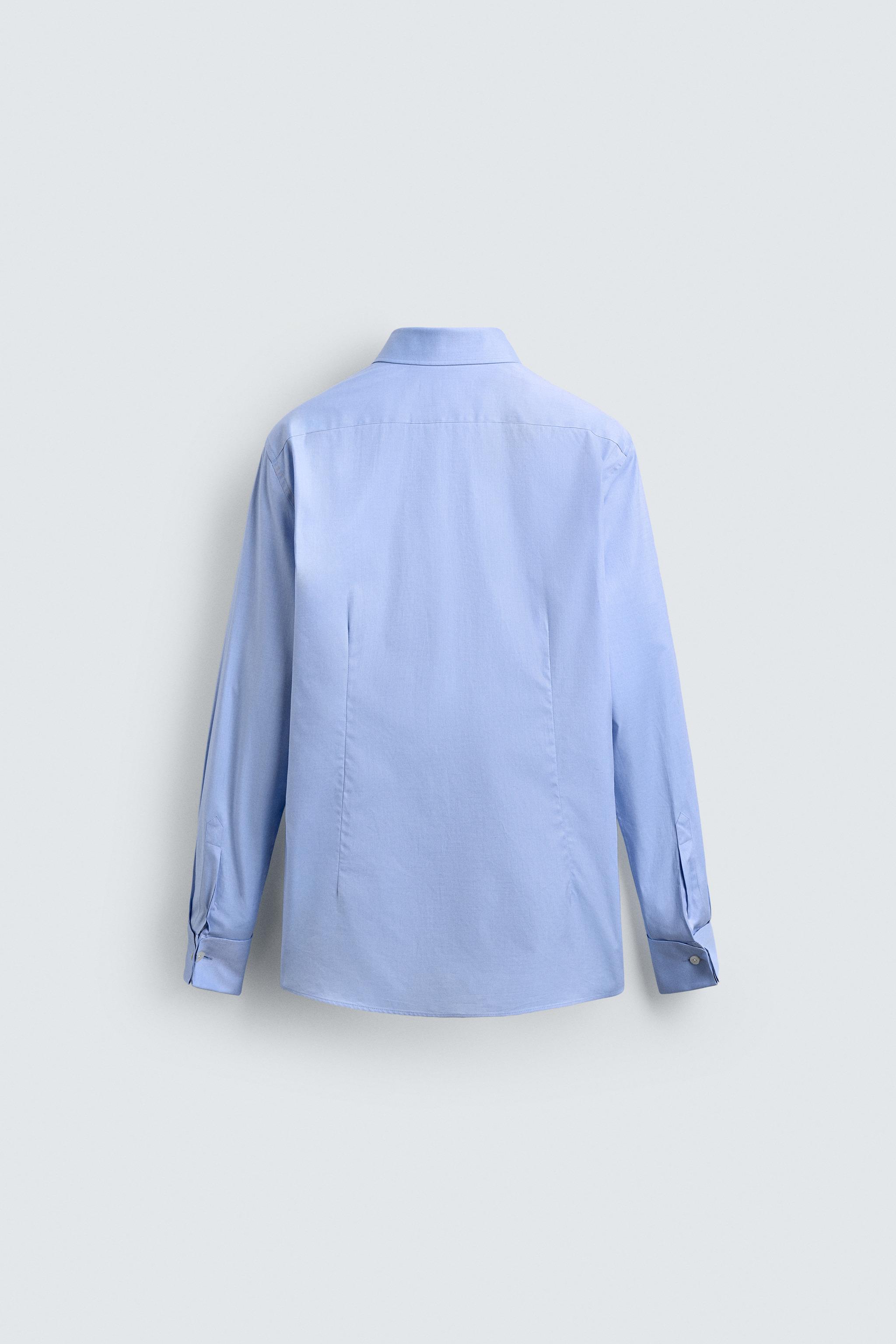 TEXTURED FRENCH CUFF SHIRT